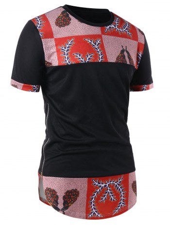 Arc Hem Panel Side Zipper T-shirt