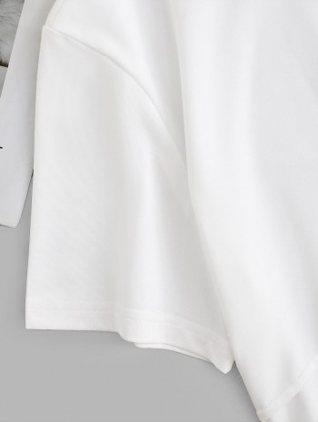 Asymmetrical Short Sleeve Slim Tee