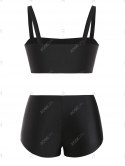 Basic Bra And Boyshorts Bikini Set