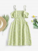 Cami Daisy Floral Cut Out Mini Dress