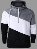 Color Block Raglan Sleeve Hoodie