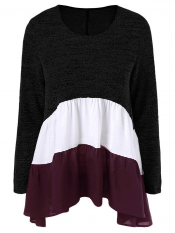 Color Block Tiered T-shirt