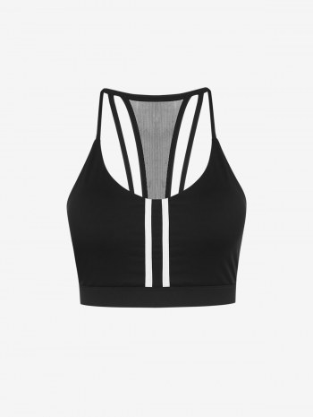 Colorblock Racerback Sleeveless Sports Top