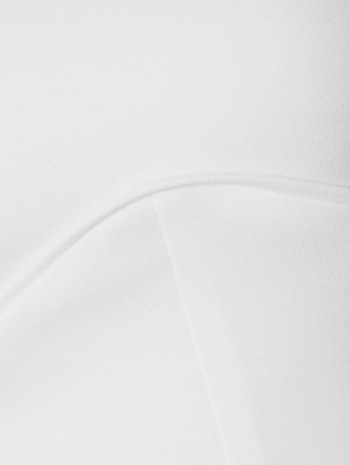 Cropped One Shoulder Top And Back Slit Skirt Set