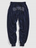 Dreamer Embroidered Velour Hoodie And Jogger Pants Set