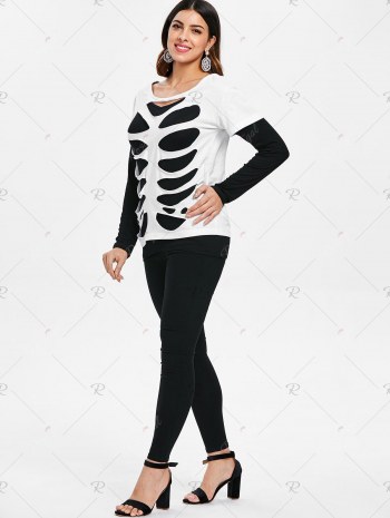 Full Sleeve Ripped T-shirt