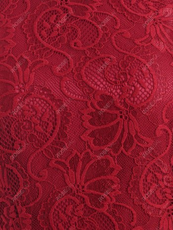 Lace Insert Sleeveless Dip Hem Dress