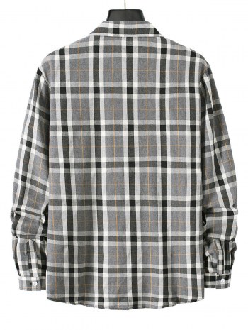 Long Sleeve Plaid Casual Shirt