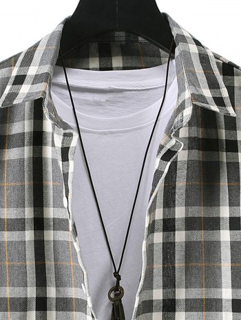 Long Sleeve Plaid Casual Shirt