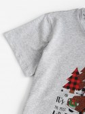 Marled Christmas Tree Car Print Tee