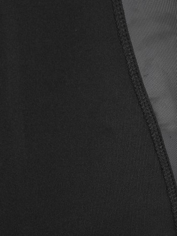 Mesh Insert Cut Out Unitard Romper