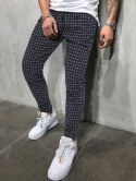 Plaid Pattern Casual Pants
