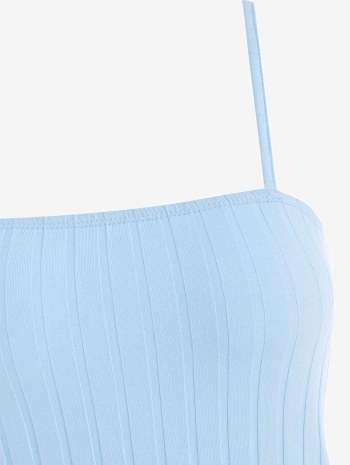 Ribbed Lace Up Bodycon Dress