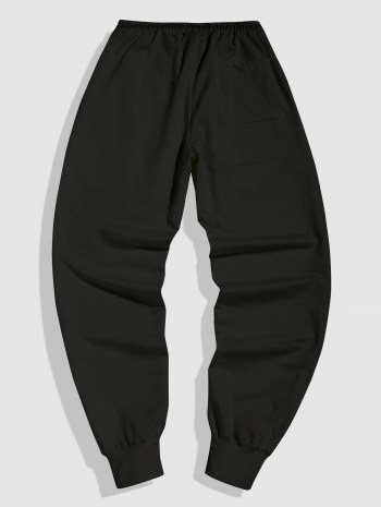 Rose Printed Short Sleeves T-shirt And Drawstring Sweatpants Set