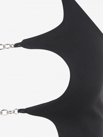 Sexy Halter Cutout Chains Tank Top