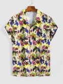 Splash Paint Printed Vacation Shirt