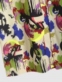 Splash Paint Printed Vacation Shirt