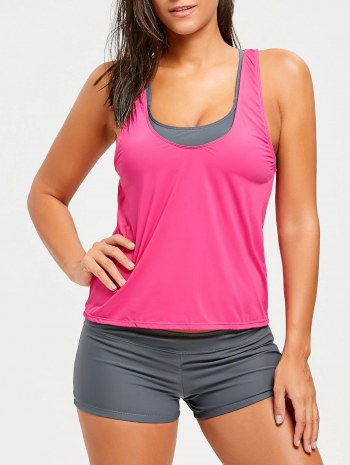 Strappy Padded Bikini With Tank Top