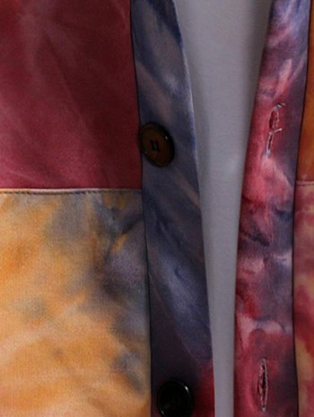 Tie Dye Drop Shoulder Hooded Jacket