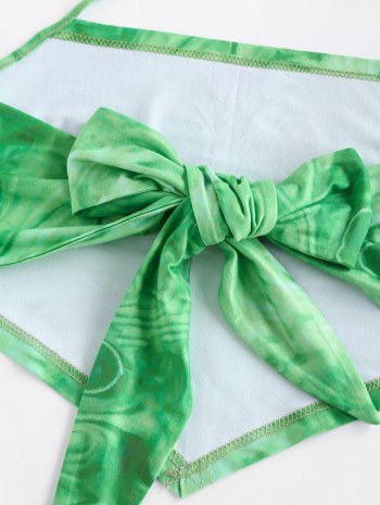 Tie Dye Halter Bandana Top