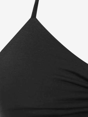 Twist Halter Crop Tank Top