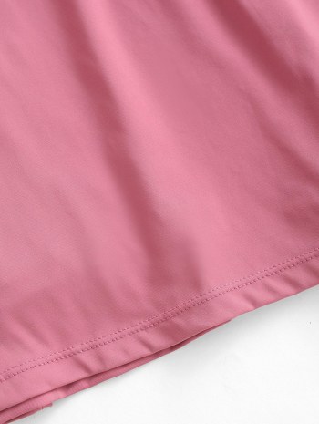 Twist Tie Back Sports Top And Skirt Set